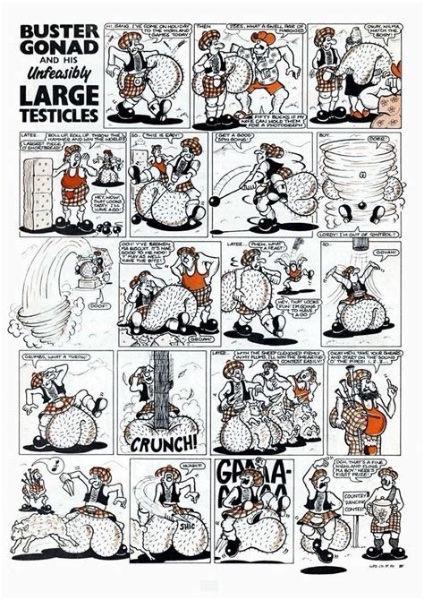 Buster Gonad and his unfeasably large testicles